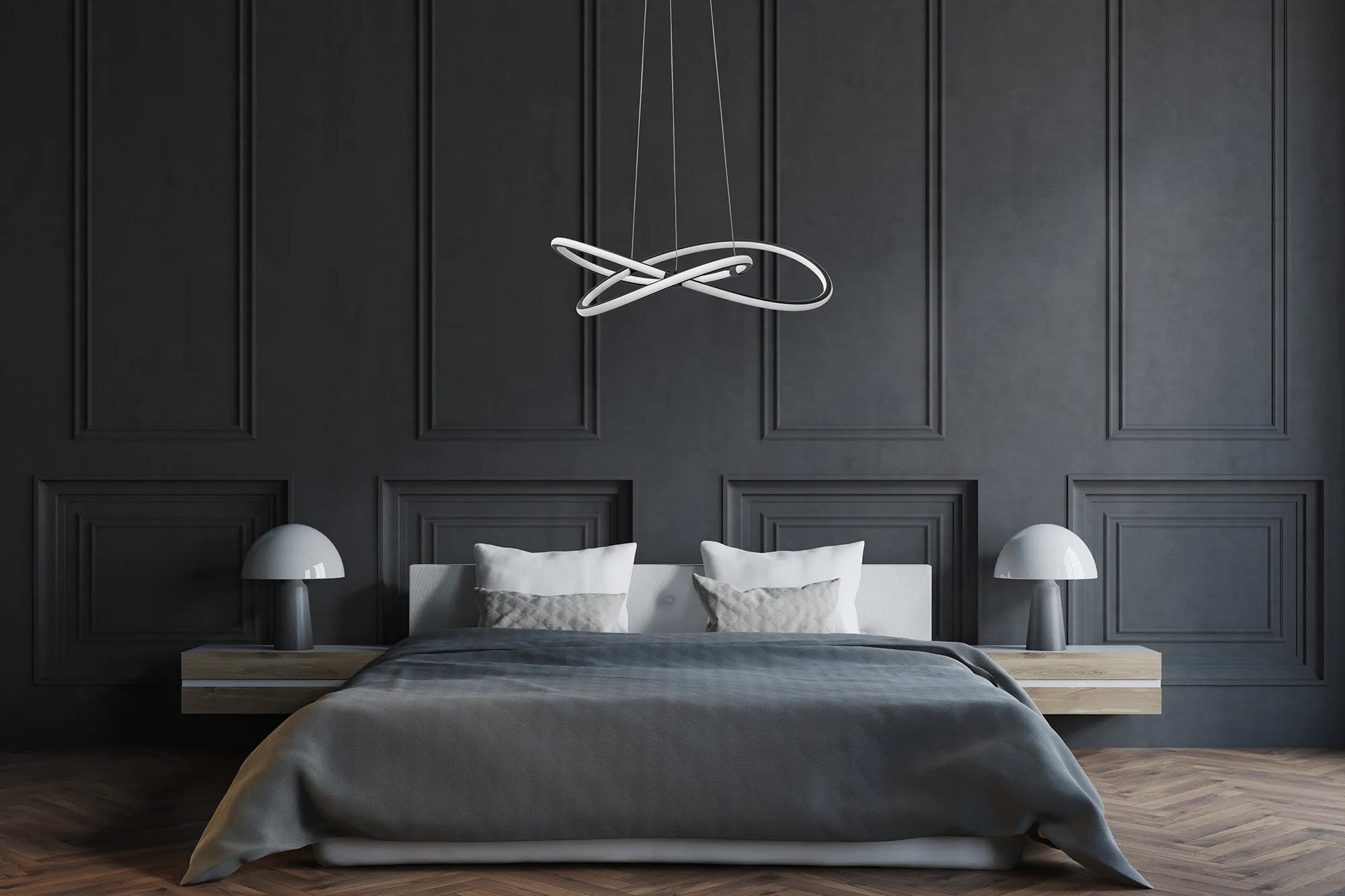 Lampa Wisząca APP1193-CP Czarna 6