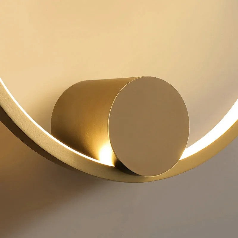 LAMPA ŚCIENNA KINKIET LED APP1385-CW OLD GOLD 30cm 6