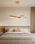 LAMPA SUFITOWA WISZĄCA SWE068-CP 80cm ZŁOTA 6