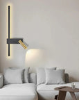 LAMPA ŚCIENNA KINKIET APP1439-2-W LEWY BLACK GOLD 6