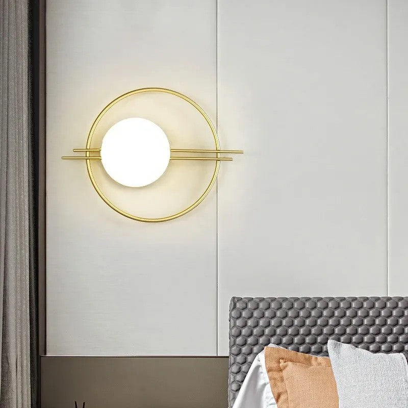 LAMPA ŚCIENNA KINKIET APP1436-W GOLD 6