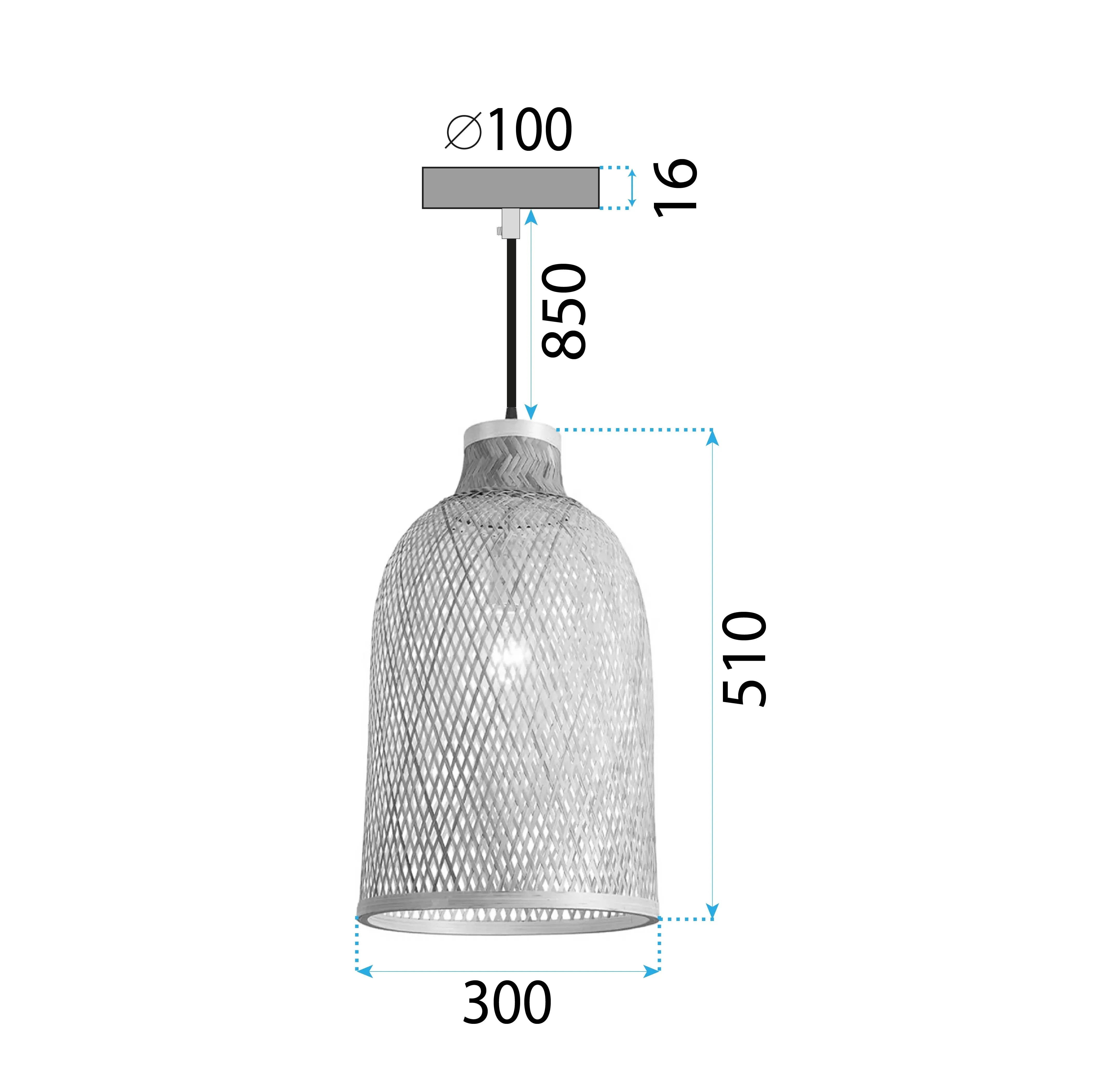 Lampa Sufitowa Wisząca Boho APP1627-1CP 6