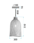Lampa Sufitowa Wisząca Boho APP1627-1CP 6