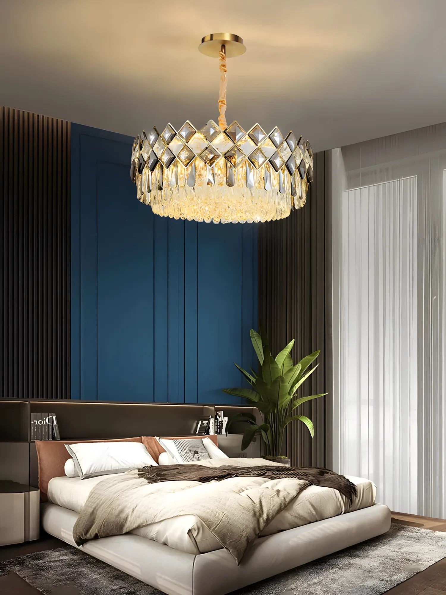 Lampa Kryształowa Wisząca APP1540-8CP60 Gold 6