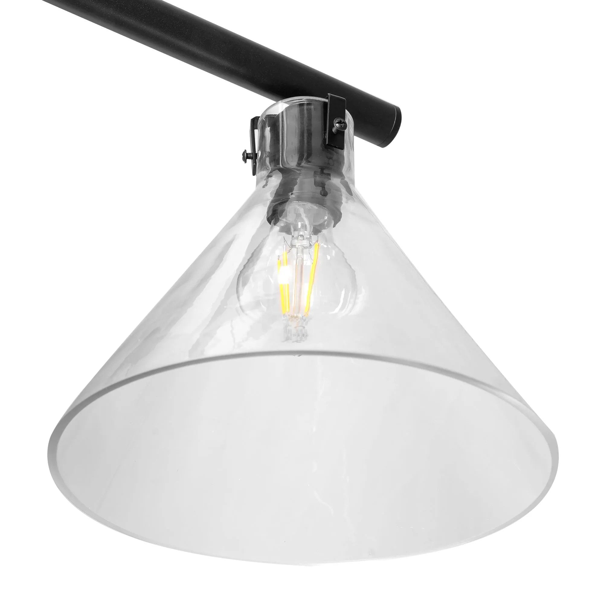LAMPA SUFITOWA SZKLANA METALOWA APP317-2CP 6