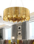 Lampa Wisząca Metalowa APP1764-8CP GOLD 6