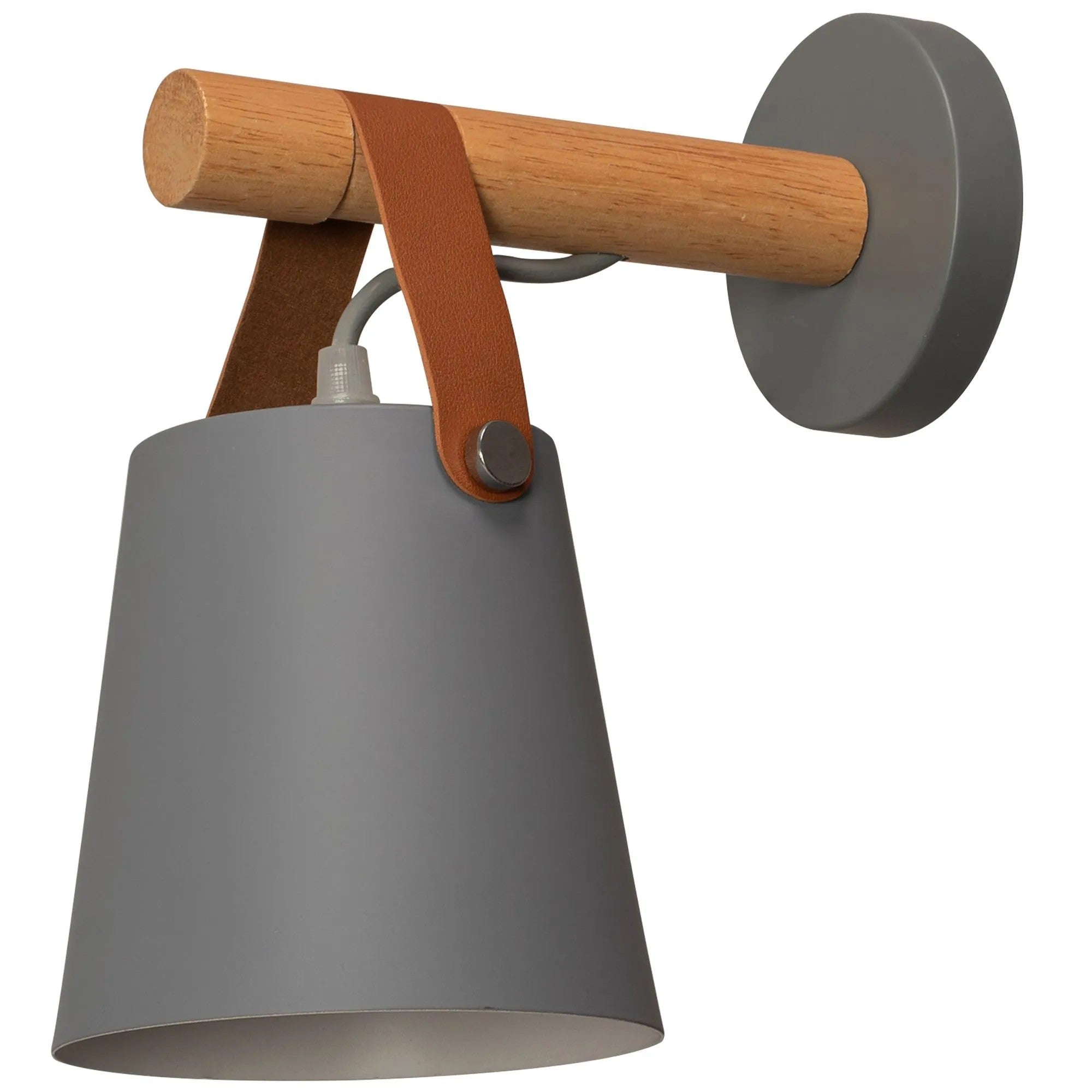 Lampa Kinkiet Ścienny Metalowy Z Paskiem Szary APP468-1W GREY 6