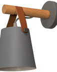 Lampa Kinkiet Ścienny Metalowy Z Paskiem Szary APP468-1W GREY 6