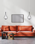LAMPA WISZĄCA SZKLANA KULA G111-1W CZARNA E27 6
