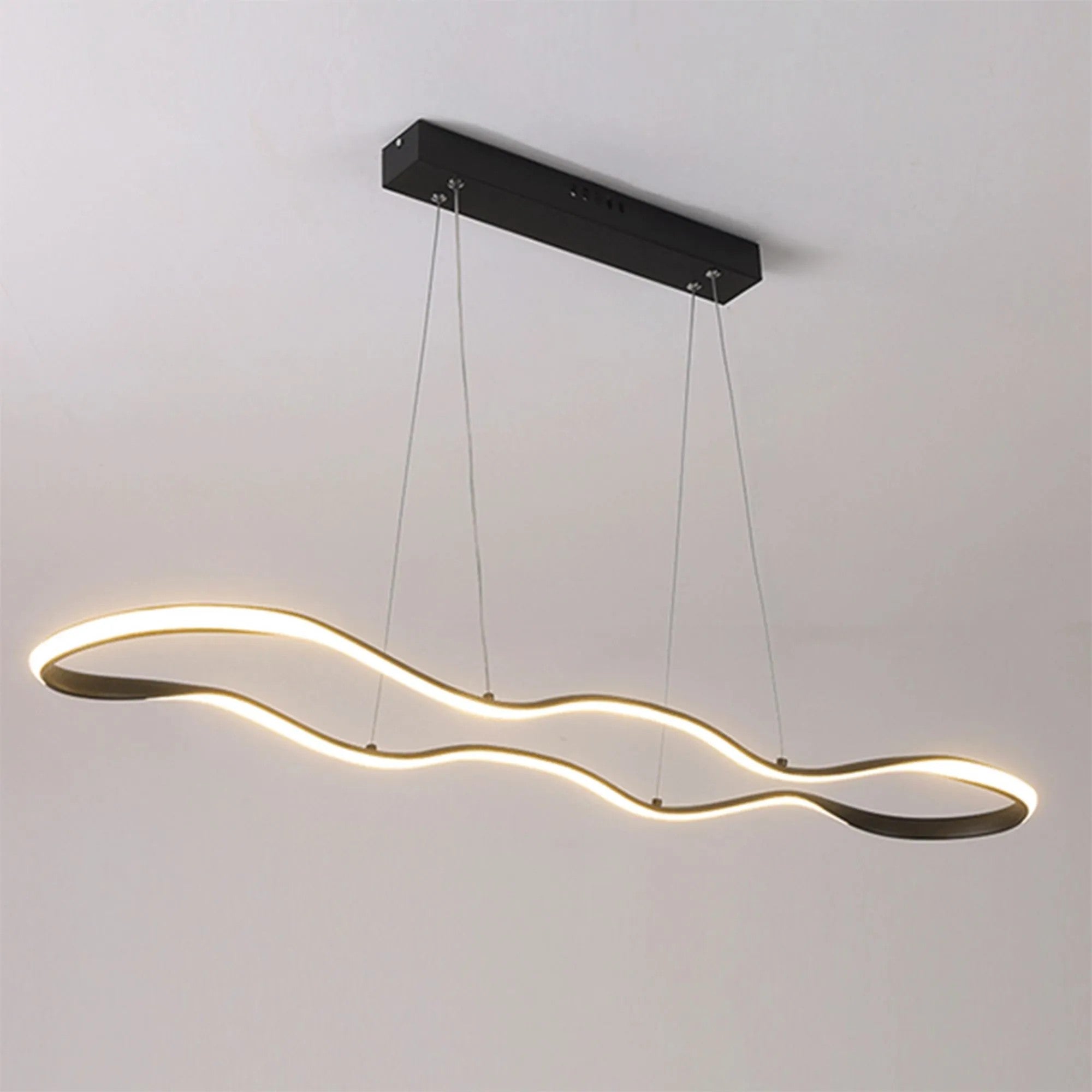 LAMPA SUFITOWA WISZĄCA LED LHJ026-CP CZARNA 6