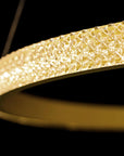 LAMPA SUFITOWA WISZĄCA KRYSZTAŁOWA LED LHJ044-CP2 ZŁOTA 6