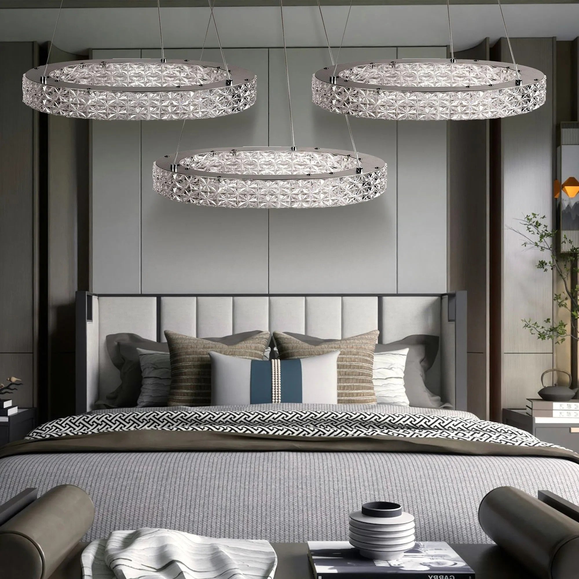 LAMPA WISZĄCA LED MS005-CP 50cm Chrom 6
