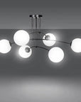 LAMPA WISZĄCA SUFITOWA CZARNY MAT APP1576-6C 6