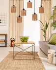 LAMPA SUFITOWA WISZĄCA APP1822-6CP NATURE BLACK 6