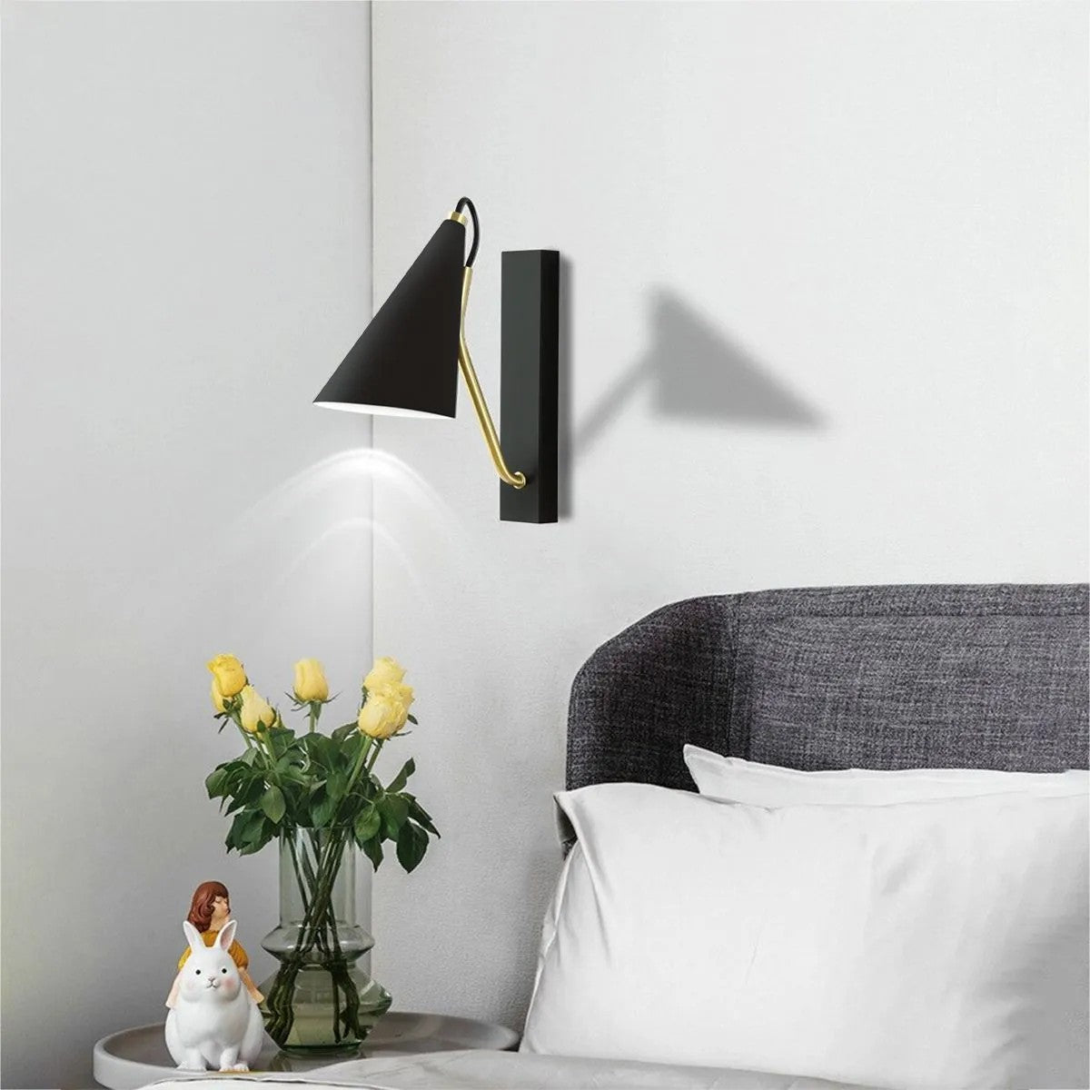 LAMPA ŚCIENNA KINKIET APP1142-1W Czarna 6