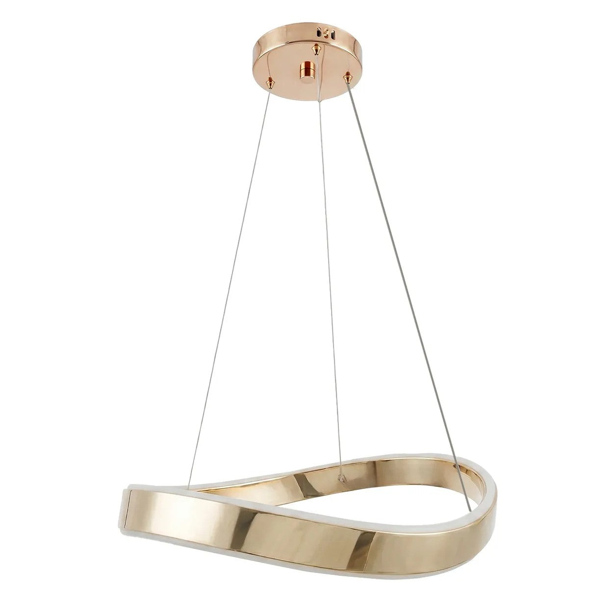 LAMPA SUFITOWA WISZĄCA SWE064-CP 40cm ZŁOTA 6