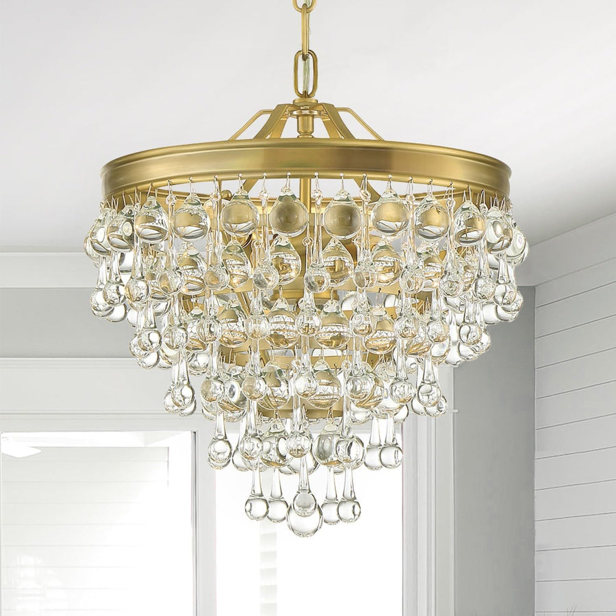 Lampa Kryształowa Wisząca APP1621-3CP Gold 3