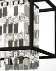 Lampa wisząca kryształowa APP1110-1CP Czarna