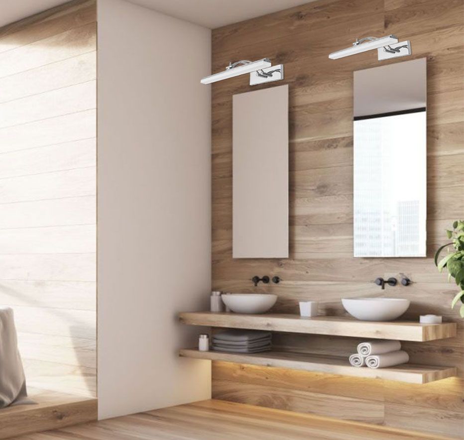 Lampa Kinkiet Łazienkowy Led Nad Lustro 9w 40cm App372-1w Chrom