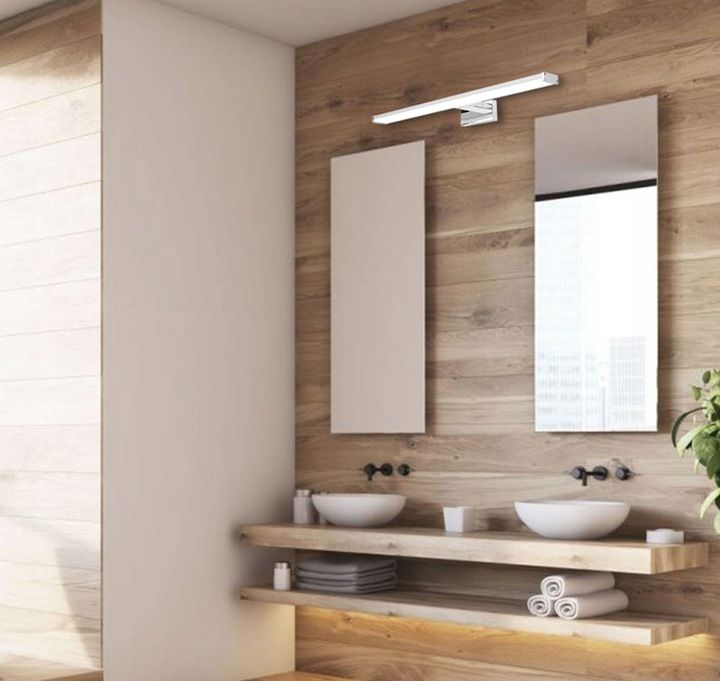 Lampa Kinkiet Łazienkowy Led Nad Lustro 15w 68,5cm App370-1w Chrom