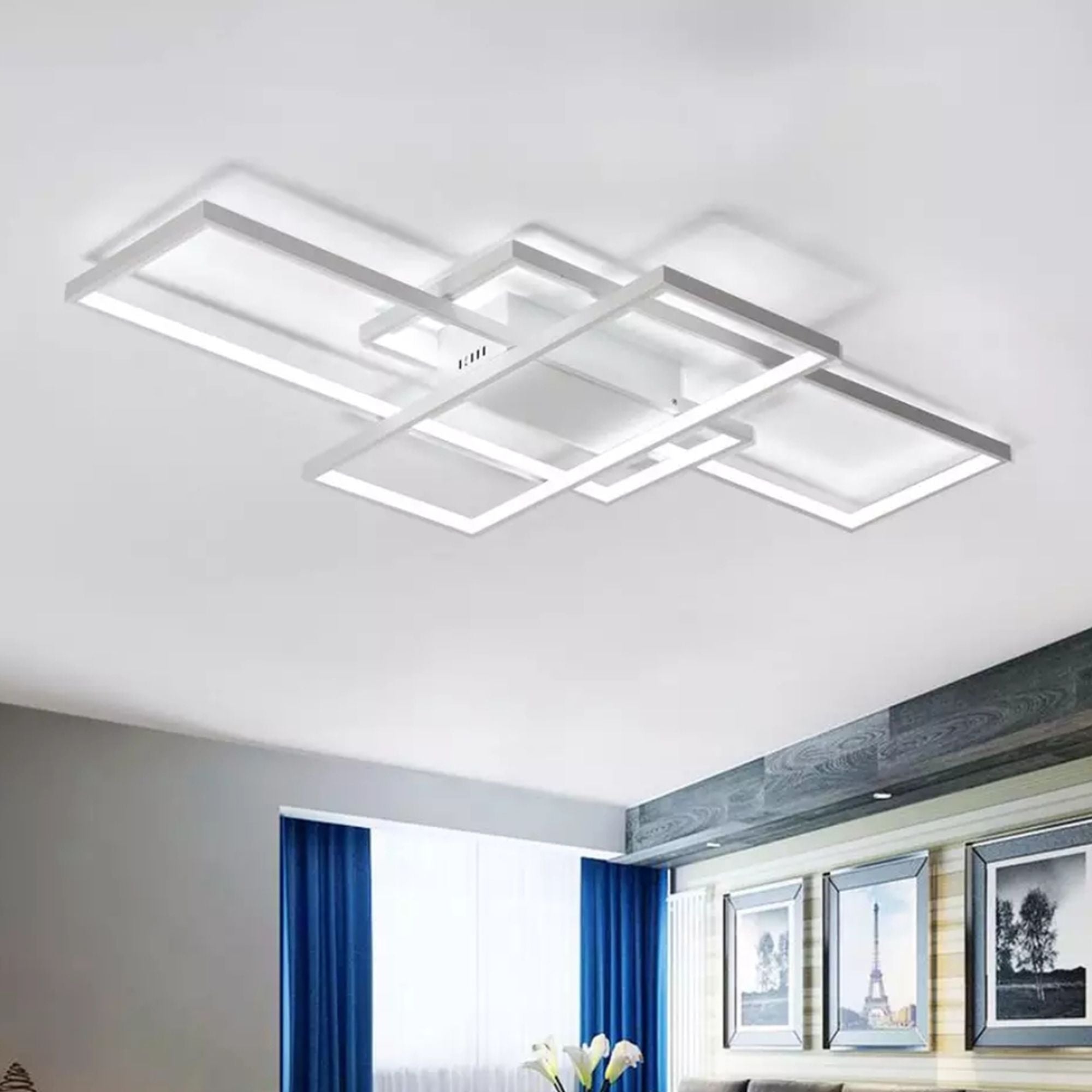 Lampa sufitowa nowoczesna LED + PILOT APP660 Biała