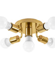 Lampa Sufitowa Reflektor Metalowa APP708-5c Złota
