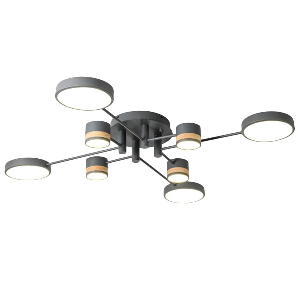 Lampa Sufitowa APP528-8C Szara 1
