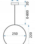 Lampa sufitowa COMO 25