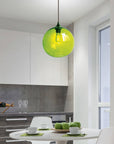 Lampa sufitowa szklana kula zielona Edison Candellux 31-29546-Z