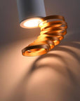 Lampa sufitowa złoty+biały 6x20cm Tuba Candellux 2276076