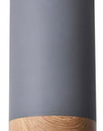 Lampa sufitowa szaro-drewniana 8,8x15cm Tuba Candellux 2282879
