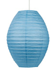 Lampa wisząca papierowa niebieska UL kokon 31-05687