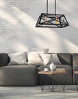 Lampa wisząca czarna metalowa 2x40W E27 Origami 32-78711