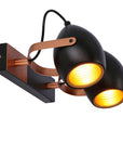 Lampa czarno-miedziana regulowana spot E14 2x40W Anica 92-81797