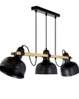 Lampa wisząca regulowana czarna 3x40W E27 loft Reno 33-79060