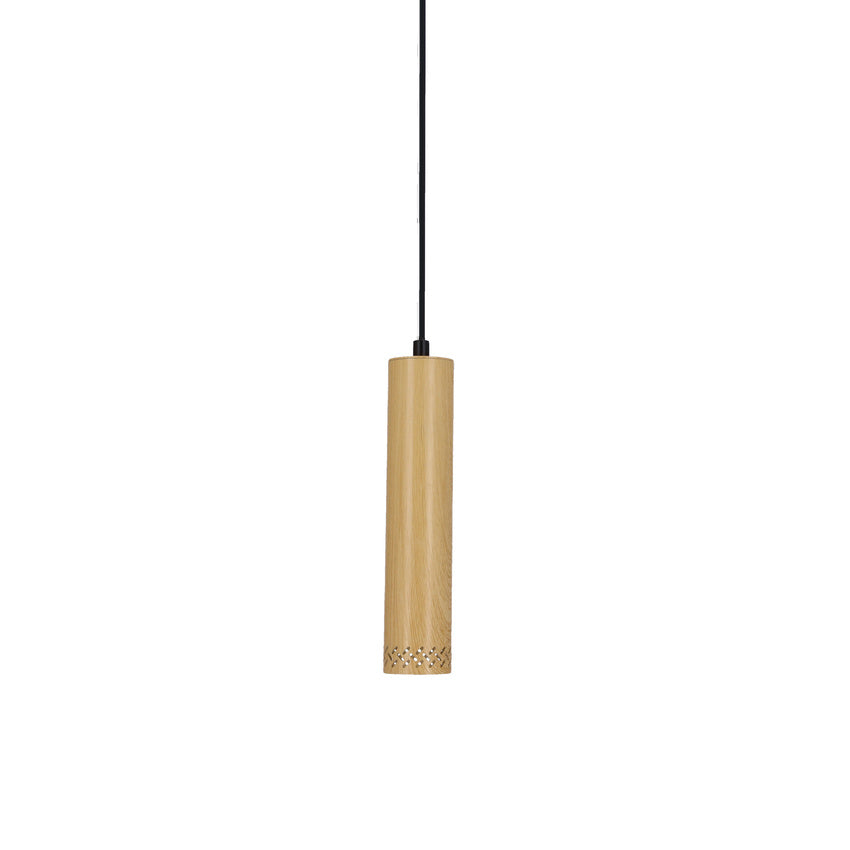 Lampa wisząca drewniana oprawa 25W GU10 25cm Tubo 31-78582
