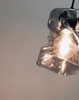 Lampa wisząca szklana czarna/dymiona Felis 31-00118