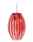 Lampa wisząca czerwona mała z akrylu Abuko 31-55098