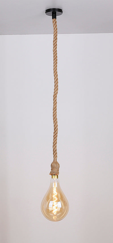 Zawiesie do lampy E27 100cm sznur brązowy 31-04888