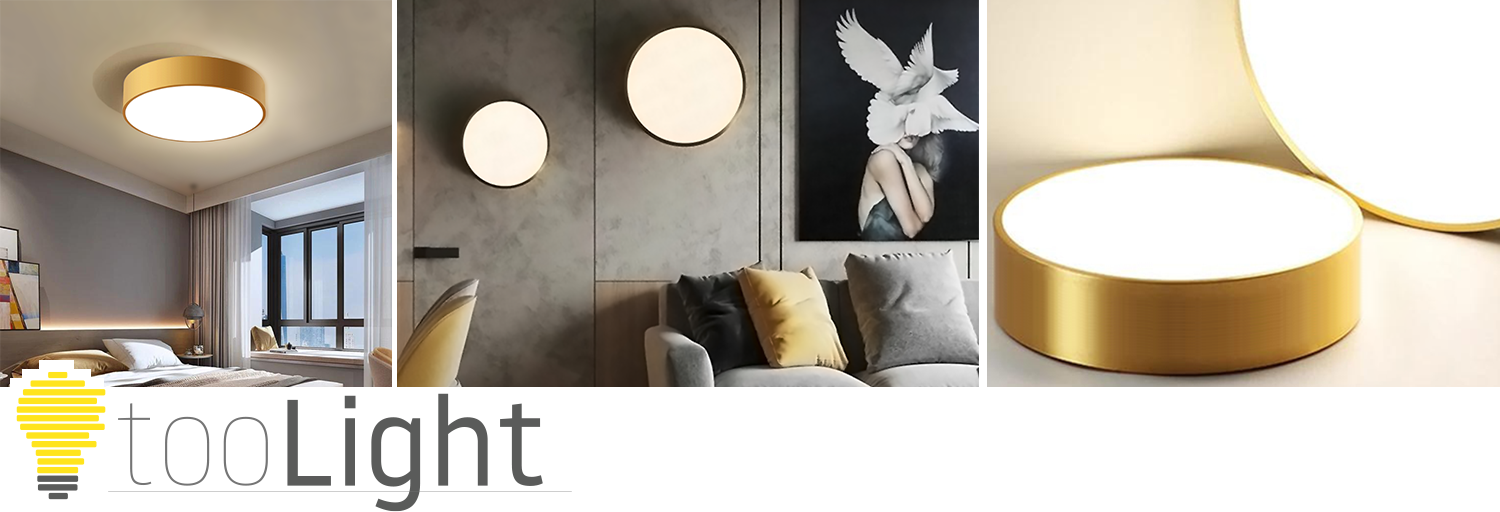 Lampa Plafon Classic APP872-C 30 cm Złota