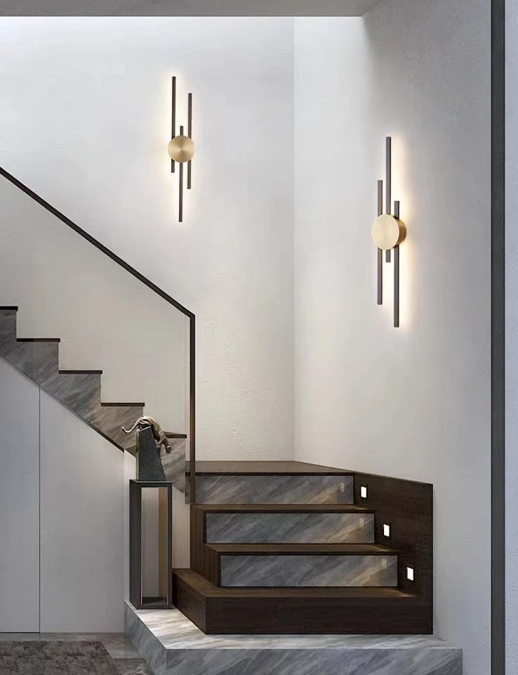 Lampa Ścienna Kinkiet Led App1437-w Czarna/złota 5