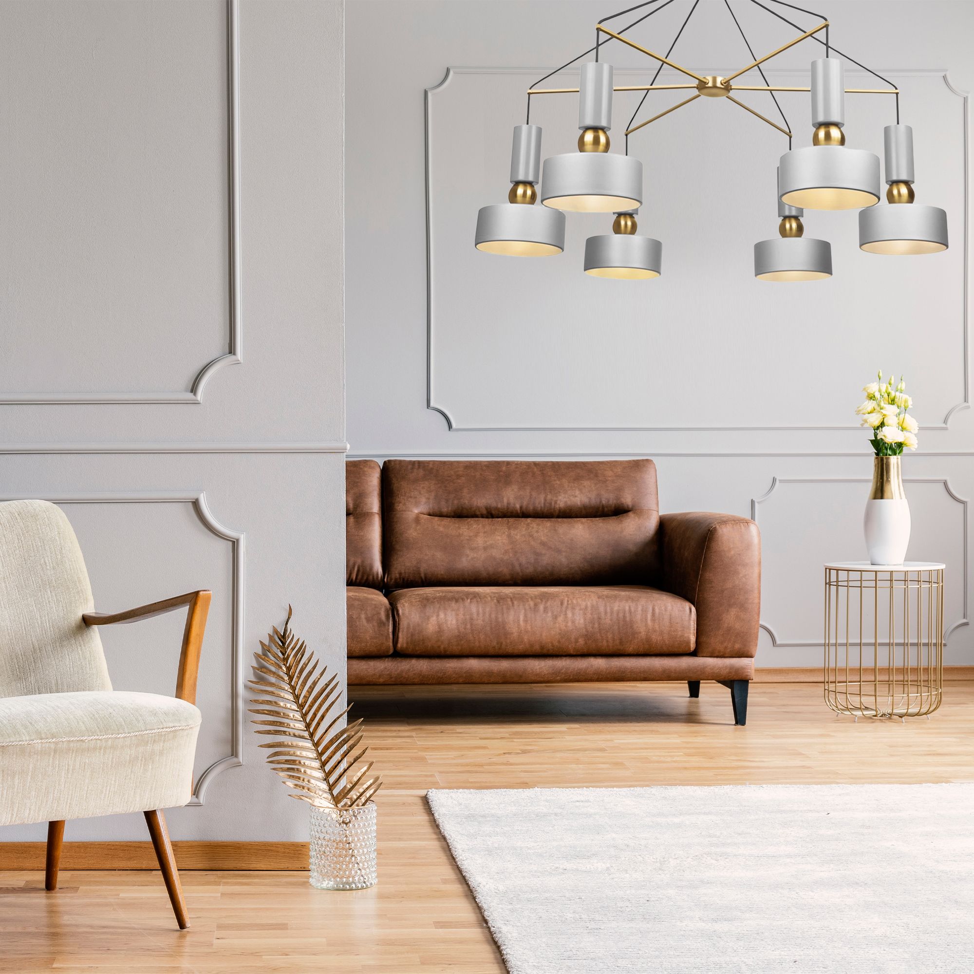 Lampa Sufitowa Wisząca Metalowa App661 6