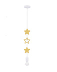 stars lampa wisząca 1x20w E27 iq kids złoty