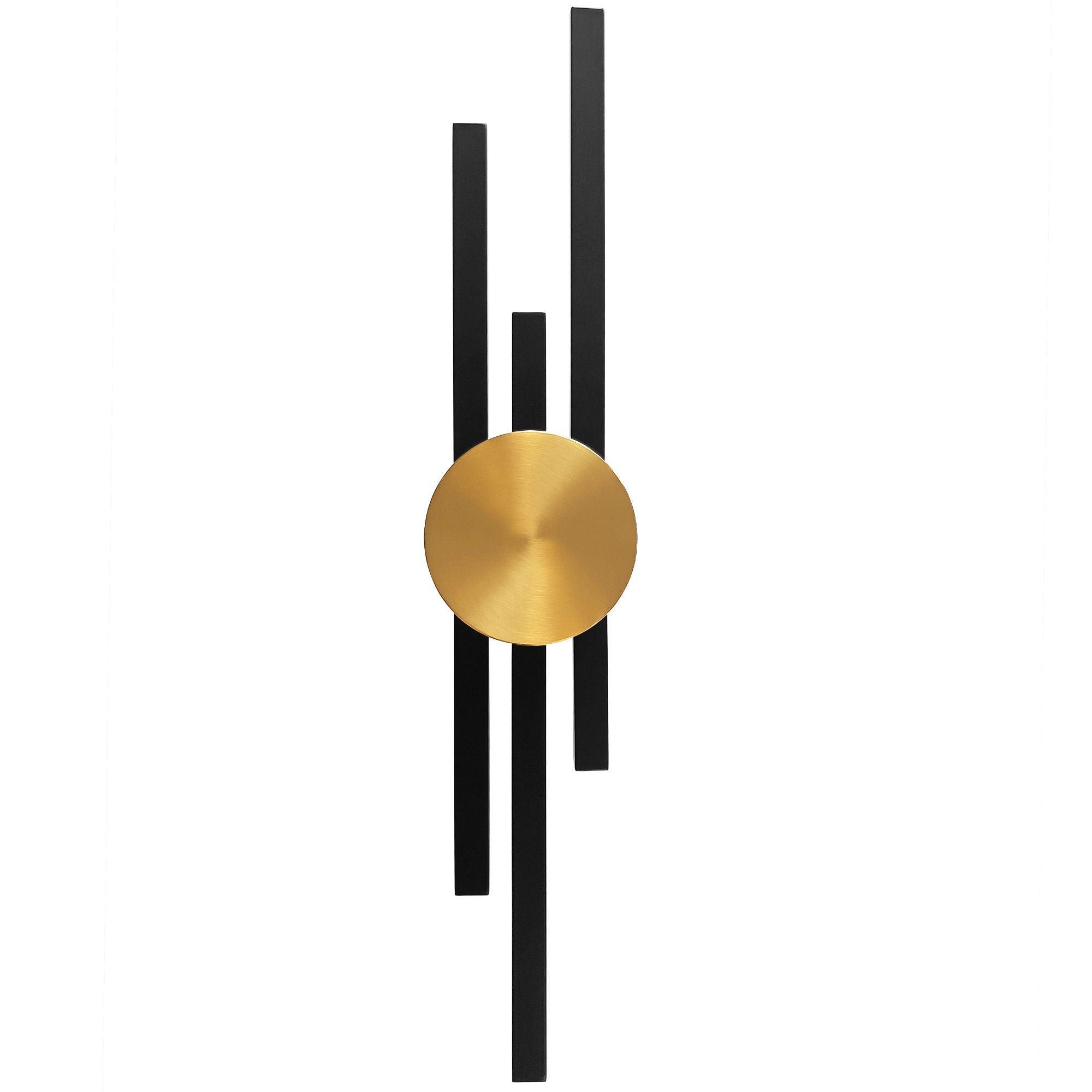Lampa Ścienna Kinkiet Led App1437-w Czarna/złota 1