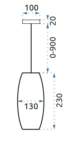 Lampa sufitowa wisząca w stylu loft 181686