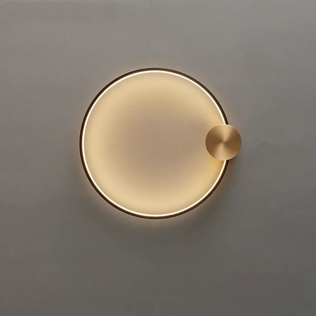 Lampa Ścienna Kinkiet Led App1385-cw Old Gold 30cm