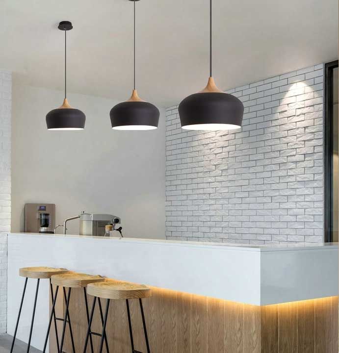 Lampa sufitowa wisząca pojedyncza Bari Biała