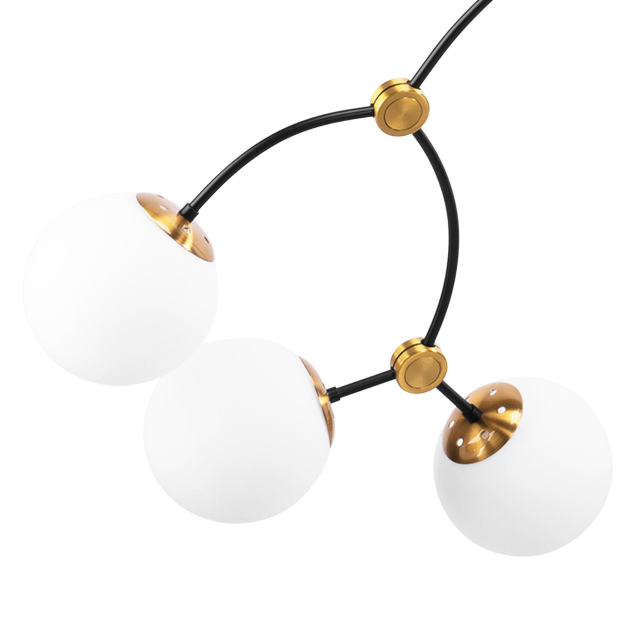 Lampa Wisząca Sufitowa Czarny Mat APP1673-8CP 5