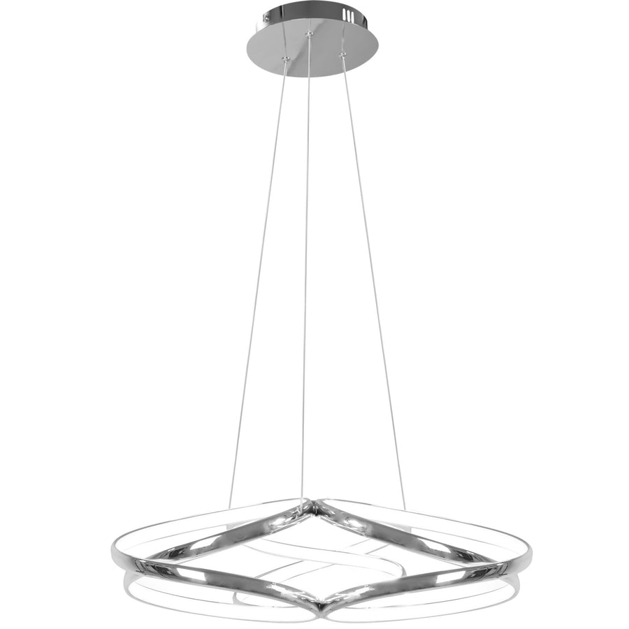 Lampa sufitowa nowoczesna LED + PILOT APP795-CP Flat Chrom