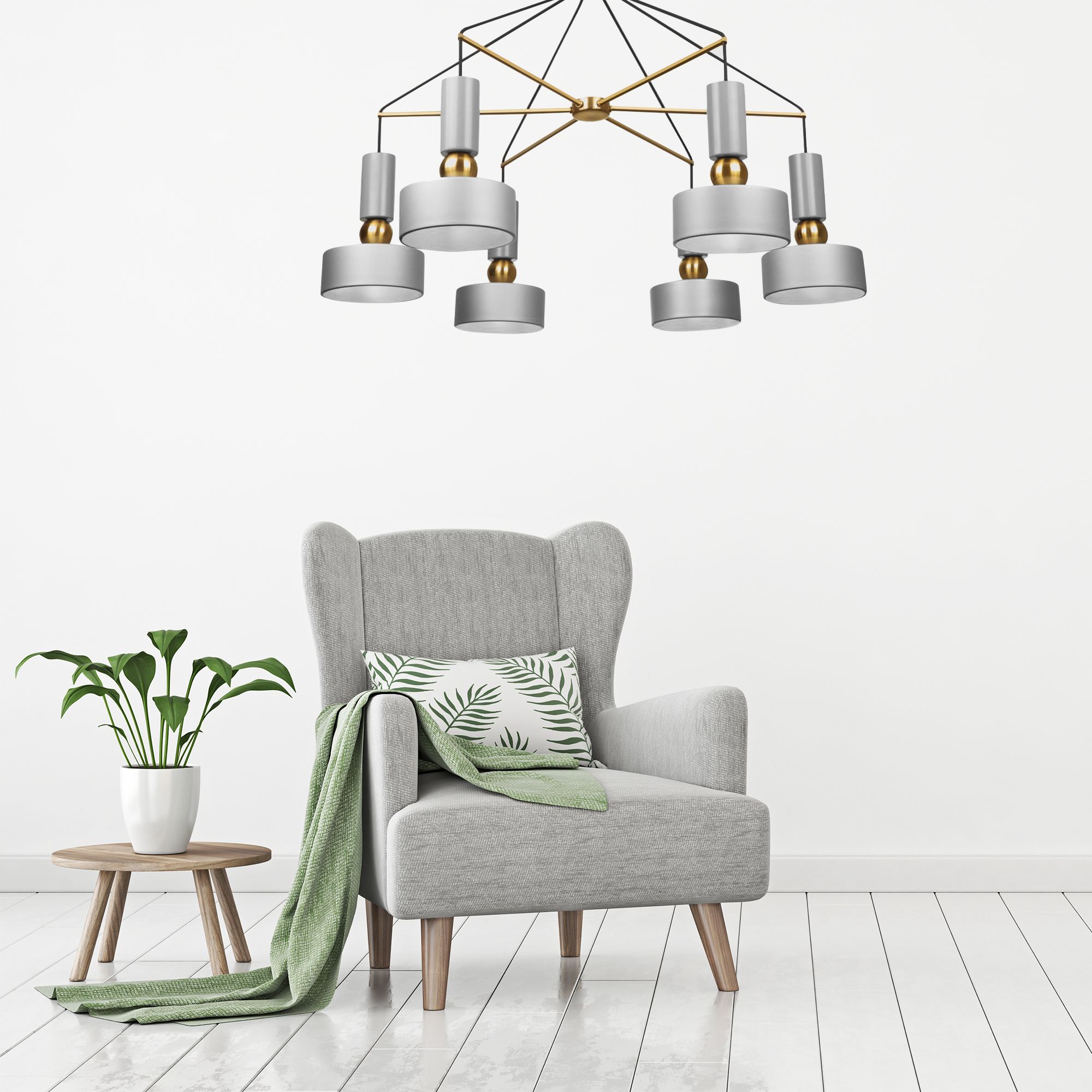 Lampa Sufitowa Wisząca Metalowa App661 4
